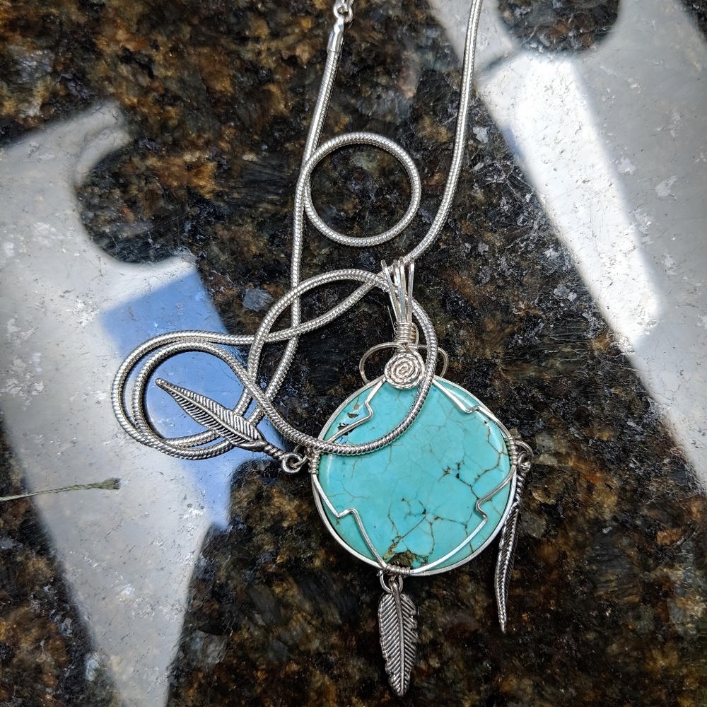 Handmade sterling silver necklace